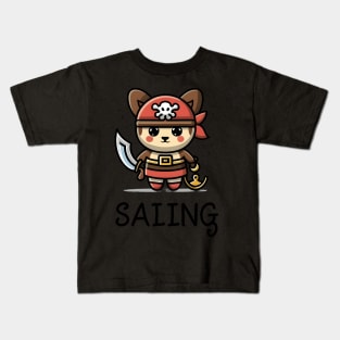 Cute Kawaii pirate Kids T-Shirt